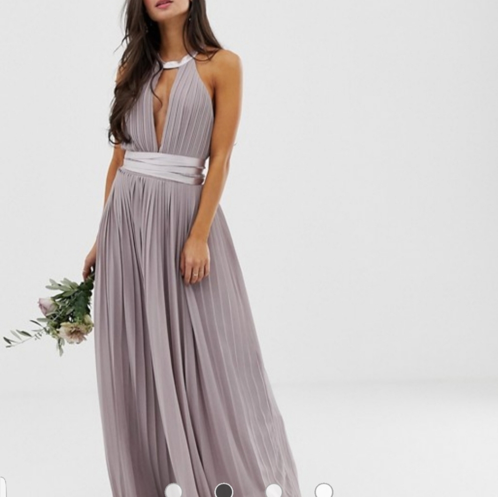 TFNC London silvery lilac bridesmaid dress
